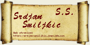 Srđan Smiljkić vizit kartica